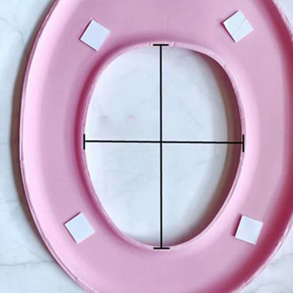 

2Pcs Waterproof O-Shaped Toilet Mat Soft Thick Non-Slip Seat Cover Pads Warm Comfortable Bathroom Closestool Mats for Home