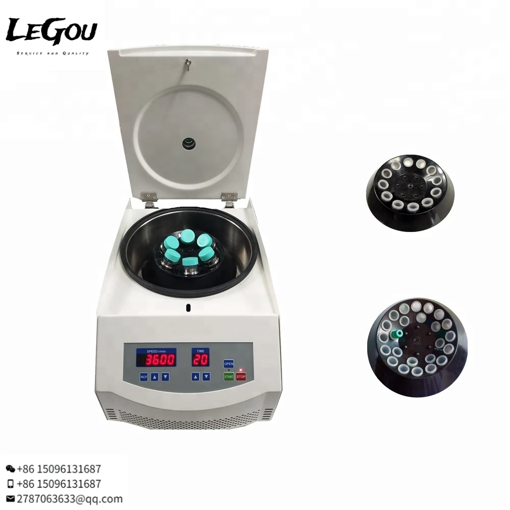 Laboratory medical low speed tabletop centrifuge 12 tubes for 5ml/7ml/10ml/15ml blood collection tubes