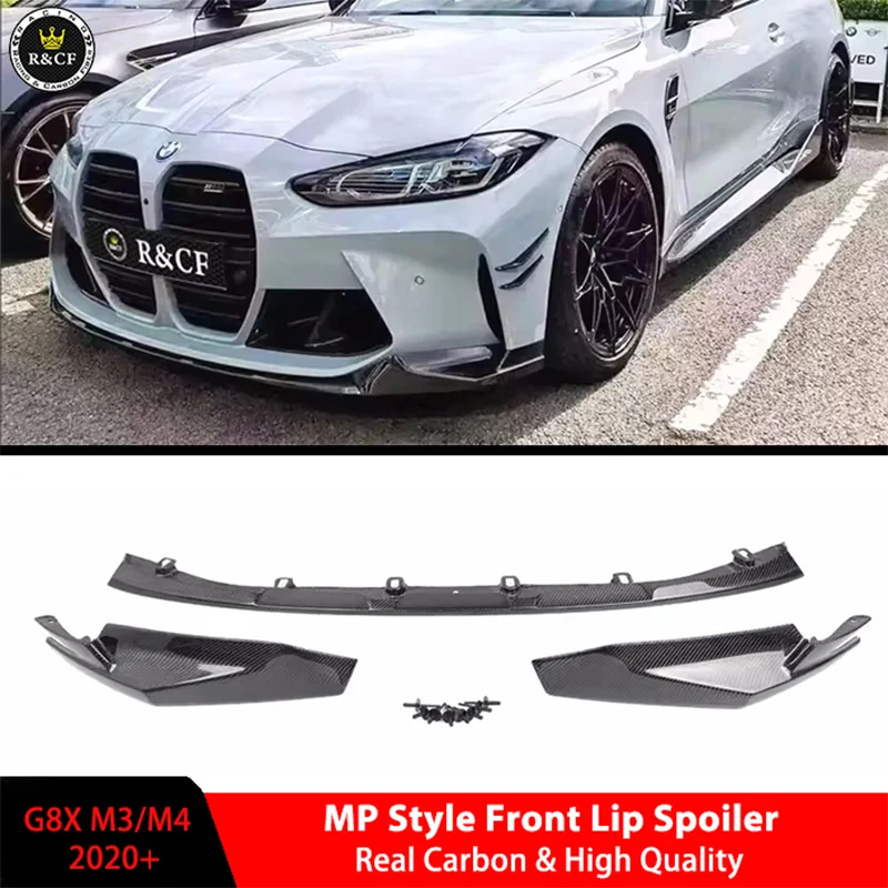 G80 M3 Carbon Fiber Front LIp MP style Front Bumper Spoiler Lip For BMW G80 M3 G82 G83 M4