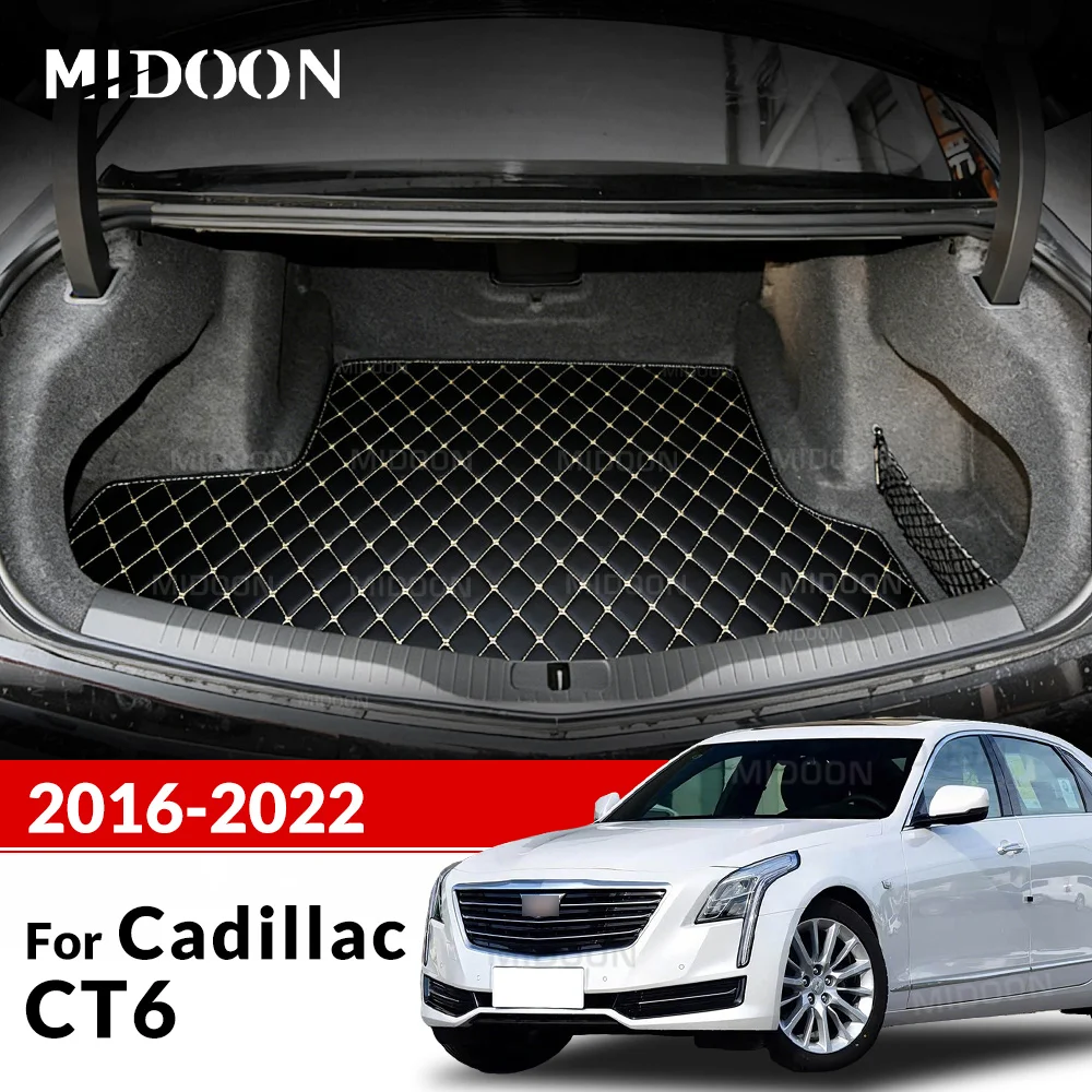 

Car Trunk Mat For Cadillac CT6 2016 2017 2018 2019 2020 2021 2022 Custom Car Accessories Auto Cargo Liner Interior Decoration