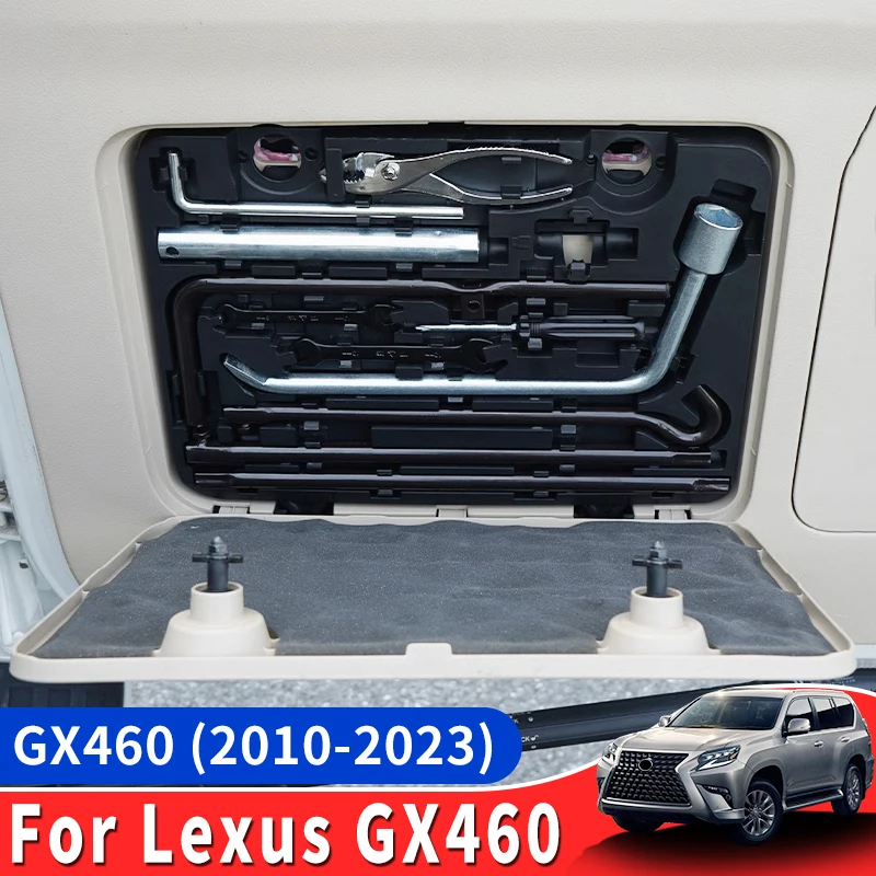 

For 2010-2023 Lexus 460 GX460 Tailgate Trunk Emergency Toolbox Interior Upgraded Accessories Modification 2019 2020 2021 2022