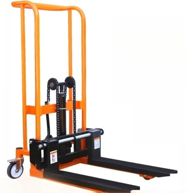 

Mini Manual Forklift Small Household Electric Lift Truck Stacker Hydraulic Pallet Truck Lift Trolley