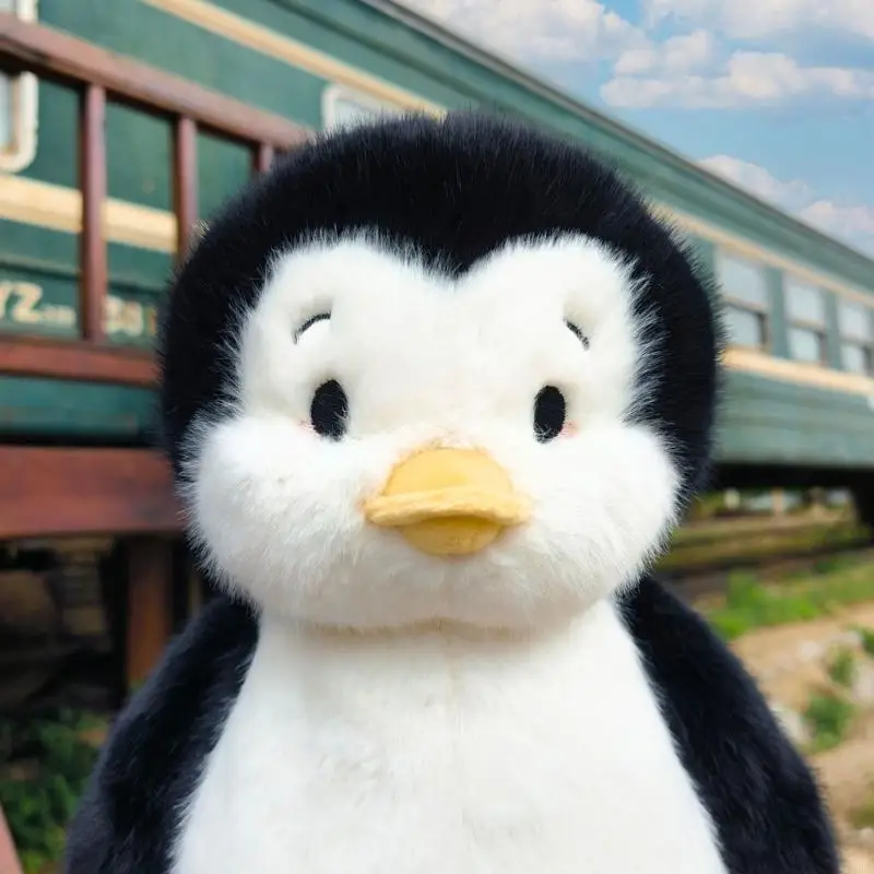 Antarctic Animal Animals Toy Plush Doll with Cotton Filling Lovely Cuddle Doll for Bed Couch Decoration Gifting Supply