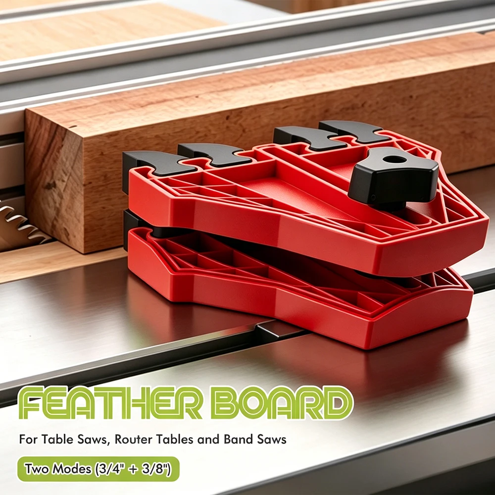 Woodworking Carving Machine Table Saw Feather Board Reversible Woodworking Safety Accessory– Wear-Resistant and Impact-Resistant