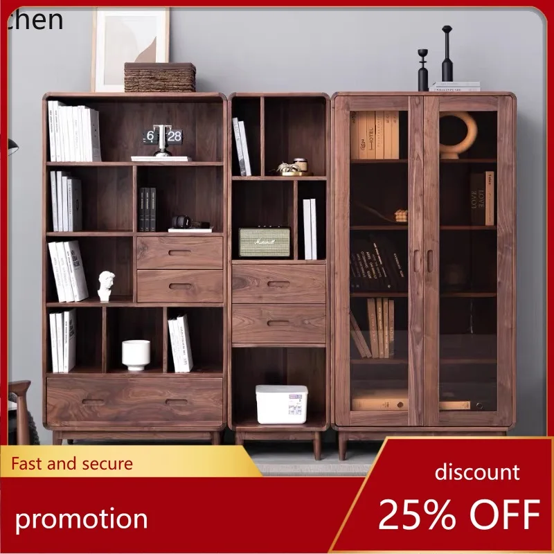 

ZML New Chinese Black Walnut Bogu Shelf, Aesthetic Bookcase Display Cabinet Tea Room Cabinet Duobao Pavilion