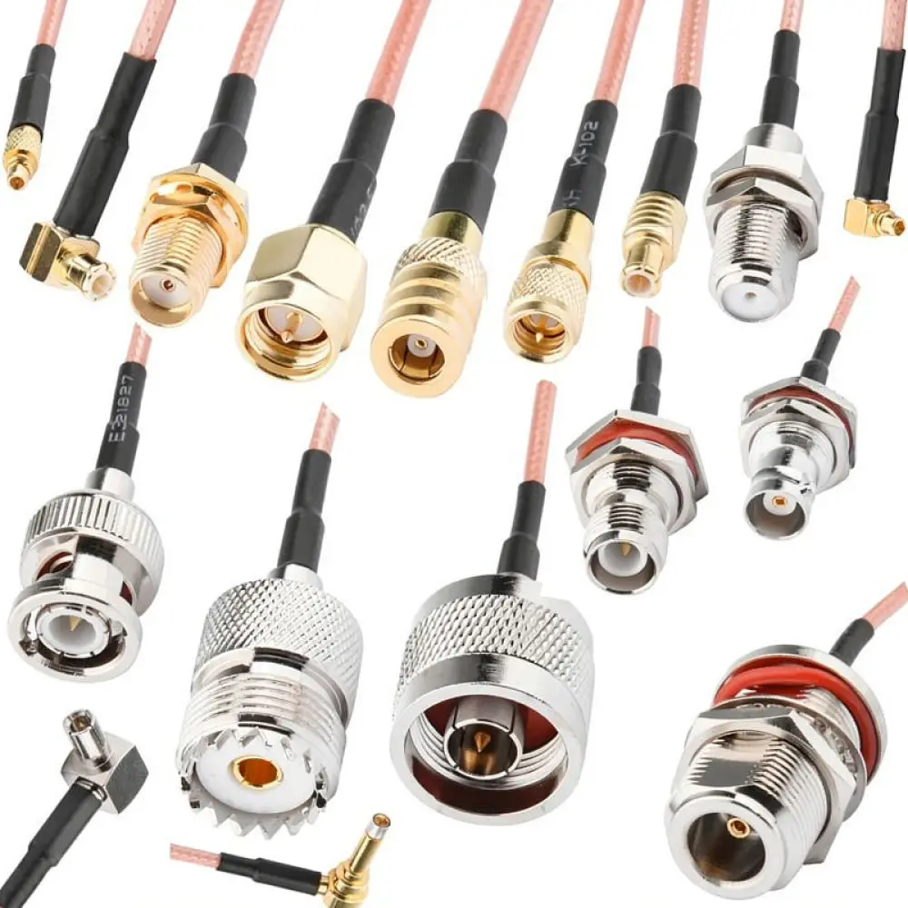 Coaxial Adapter PL259 UHF Male Plug For RG8 LMR400 RG213 7D FB Cable Radio Frequency Signal Transfer Copper Connector Device