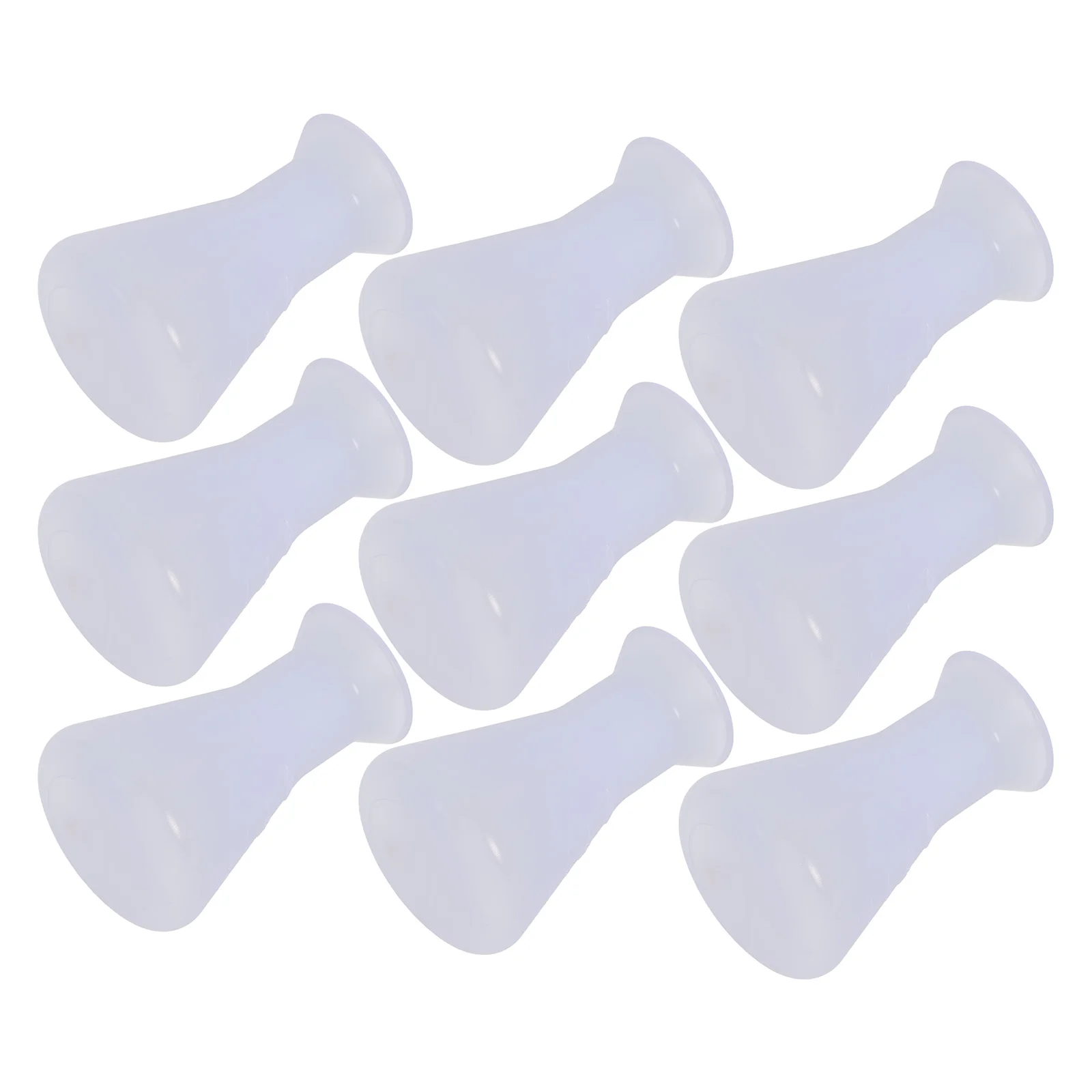 10 Pcs Laboratory Supply Plastic Flask for Erlenmeyer Experiment Liquid Sample Bottle