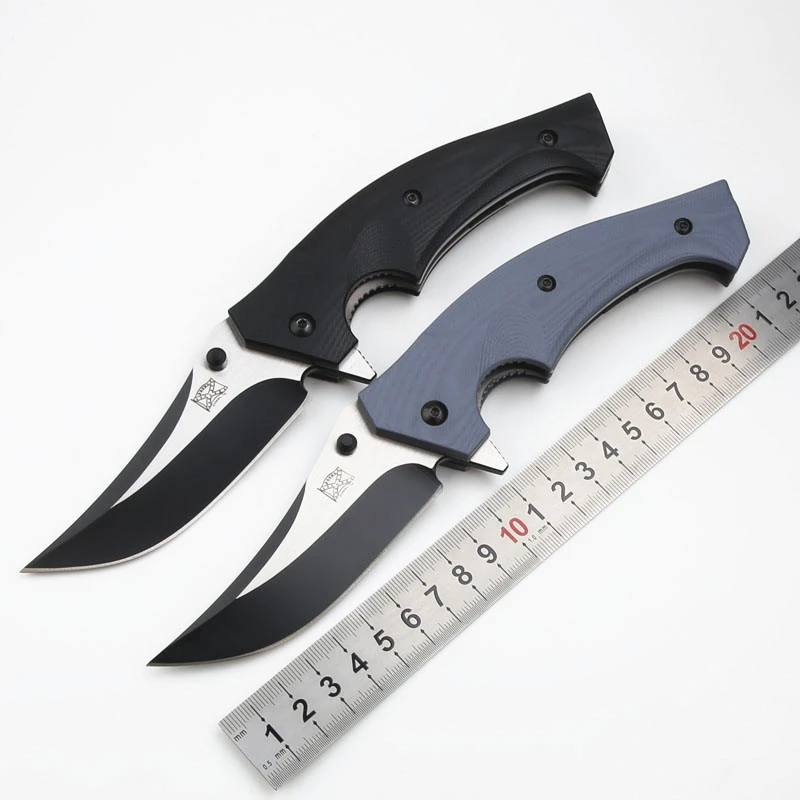 KESIWO KH03 Folding Knife D2 Blade G10 Handle Ball Bearing Tactical Pocket Utility Camping Outdoor Hunting Fishing Knife