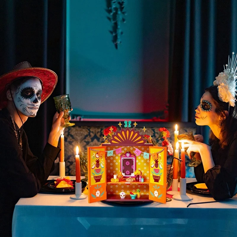 Day Of The Dead Altar, Home Decoration, Day Of The Dead Decoration, Memory Photo Frame Shadow Box