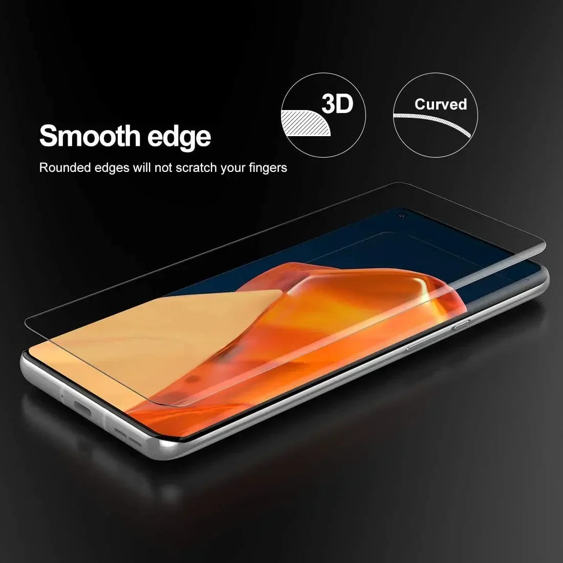 1-3PCS UV Tempered Glass for OnePlus 13 12 11 10 9 8 7 7T Pro Screen Protector for OnePlus12 Full Surface Coverage Film