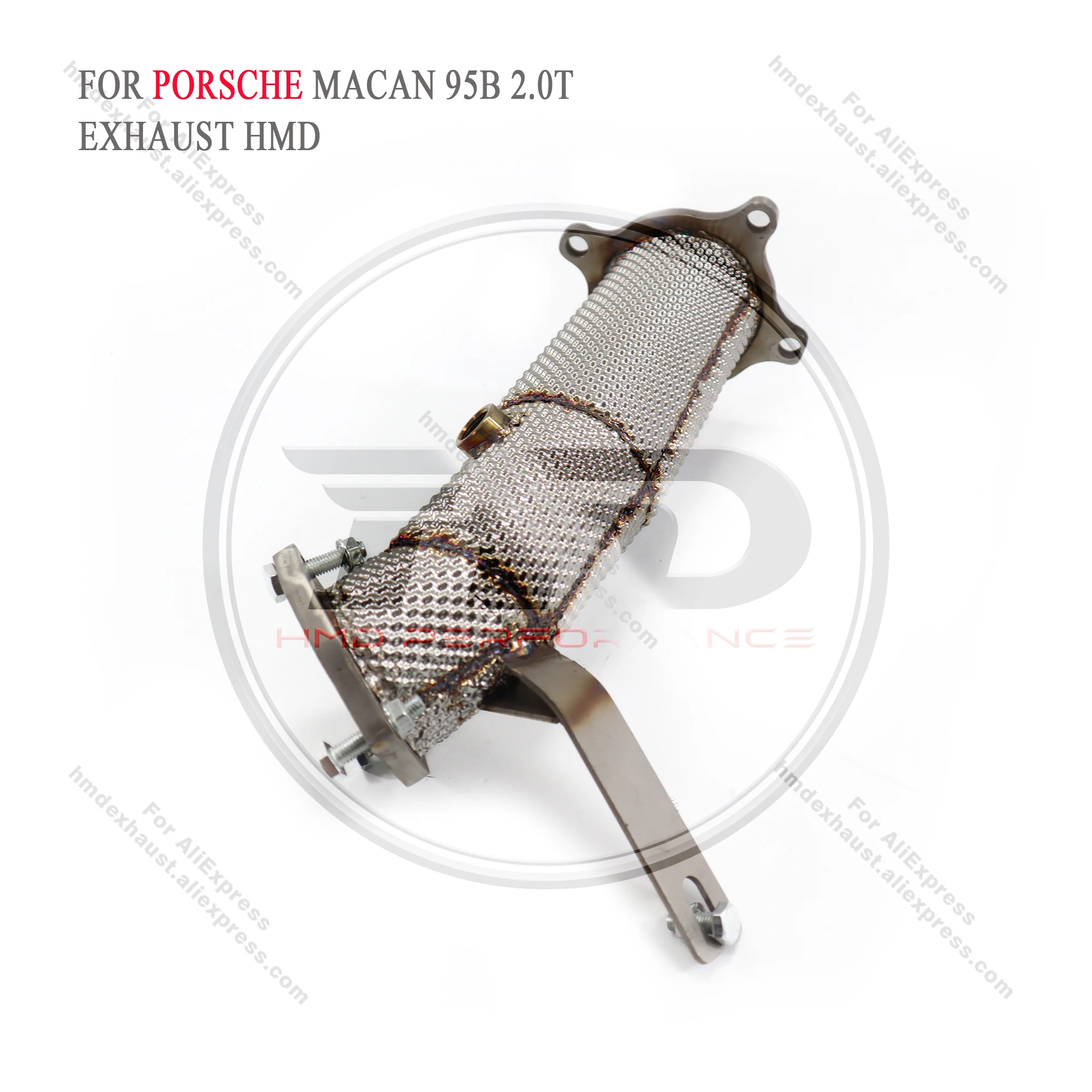 HMD Exhaust System Stainless Steel Performance Downpipe for Porsche Macan 95B 2.0T With Heat Shield Pipe