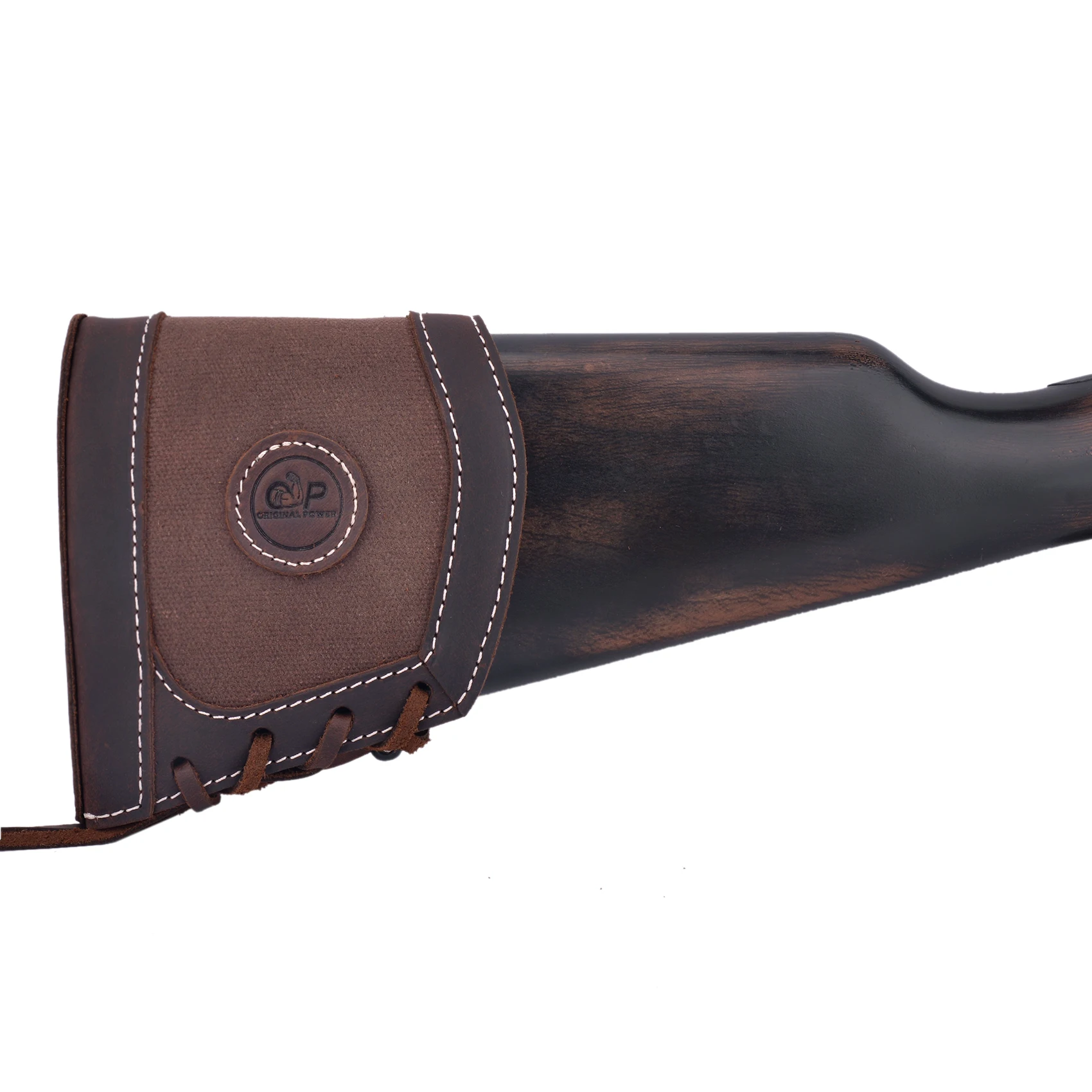 OP Leather Rifle Recoil Pad Canvas Gun Butt Stock Wrap Hand-stitching Wrap For Hunting Shooting Gifts