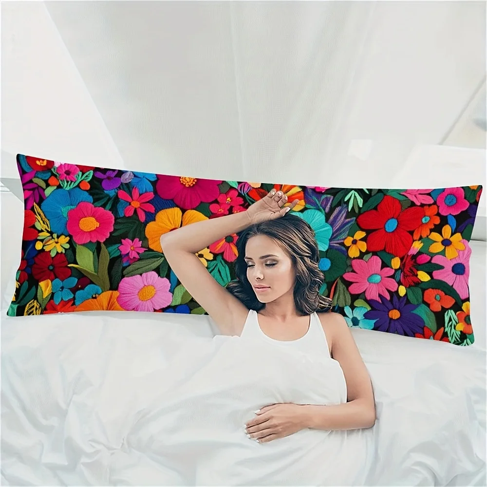 Ultra-soft Long Pillowcase, Made of High-quality Microfiber for a Cloud-like Touch. Features a Hidden Zipper to Perfectly Protec