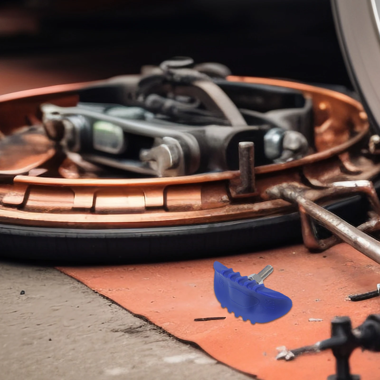 

Tyre Rim 1.85Inch Stainless Steel Motorcycle Wheel Lock Heavy Duty Tire Grip Clamp Durable Rim Lock Replacement For