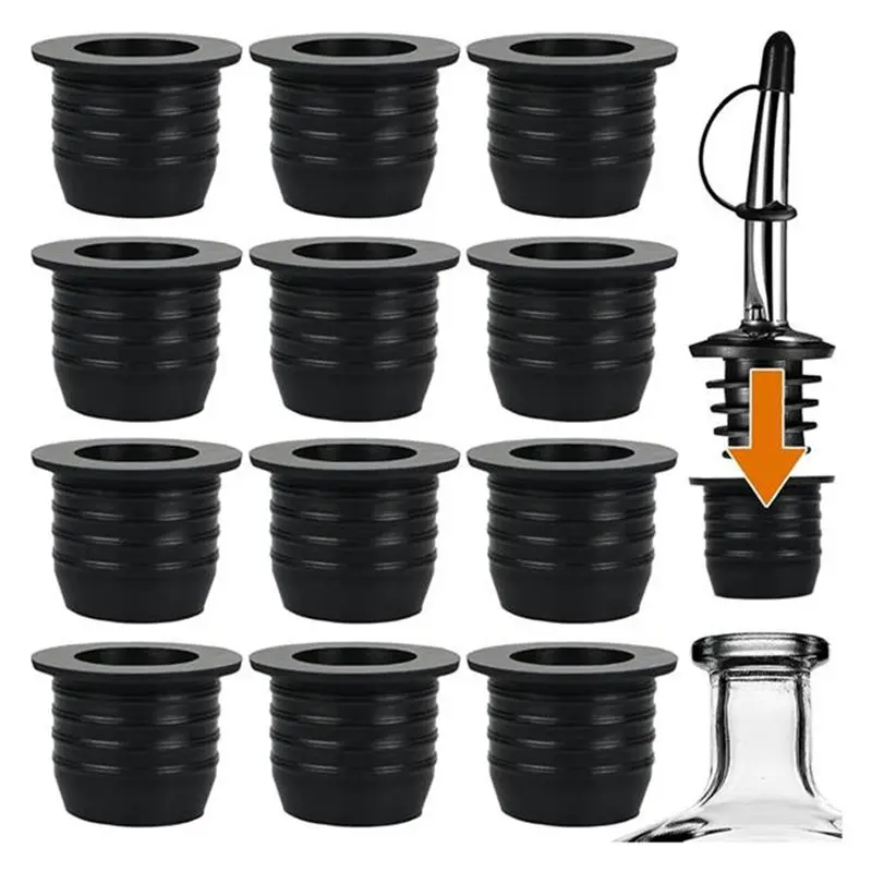 ABKP-For Alcohol For Oils 16 Pack Liquor Pour Spout Adapters For Large Neck Bottle, Up To 25 Mm
