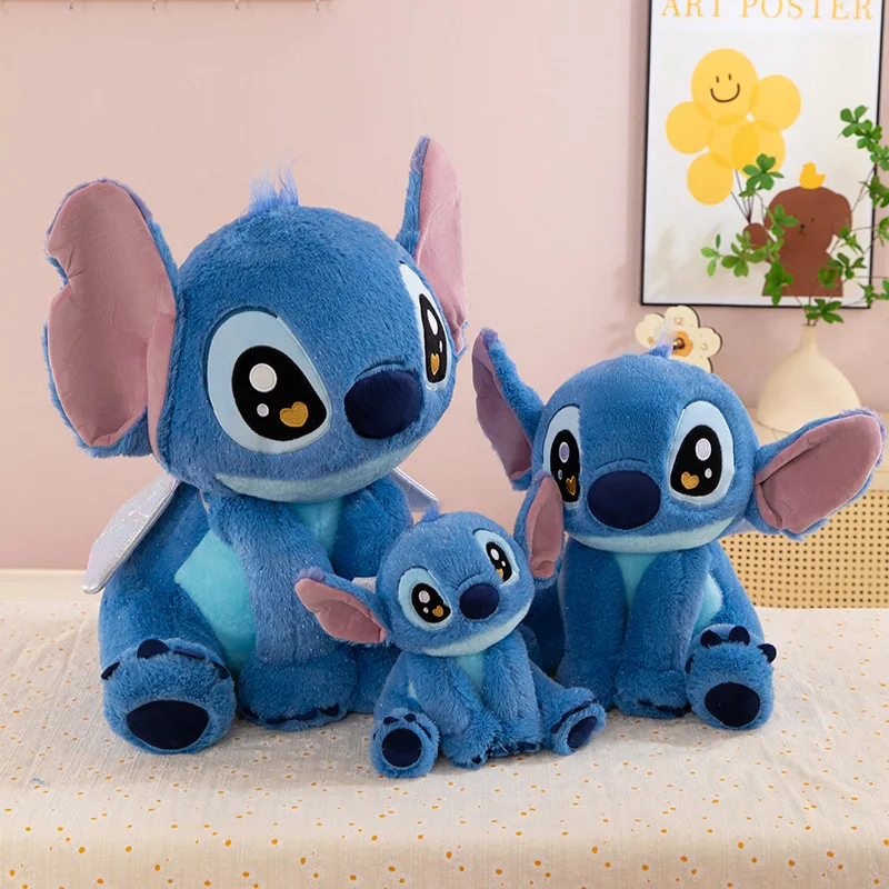 25/40/60cm Disney ange point en peluche jouet dessin animé grande oreille point poupée Lilo & point Anime grande poupée en tissu accompagnant les cadeaux de sommeil