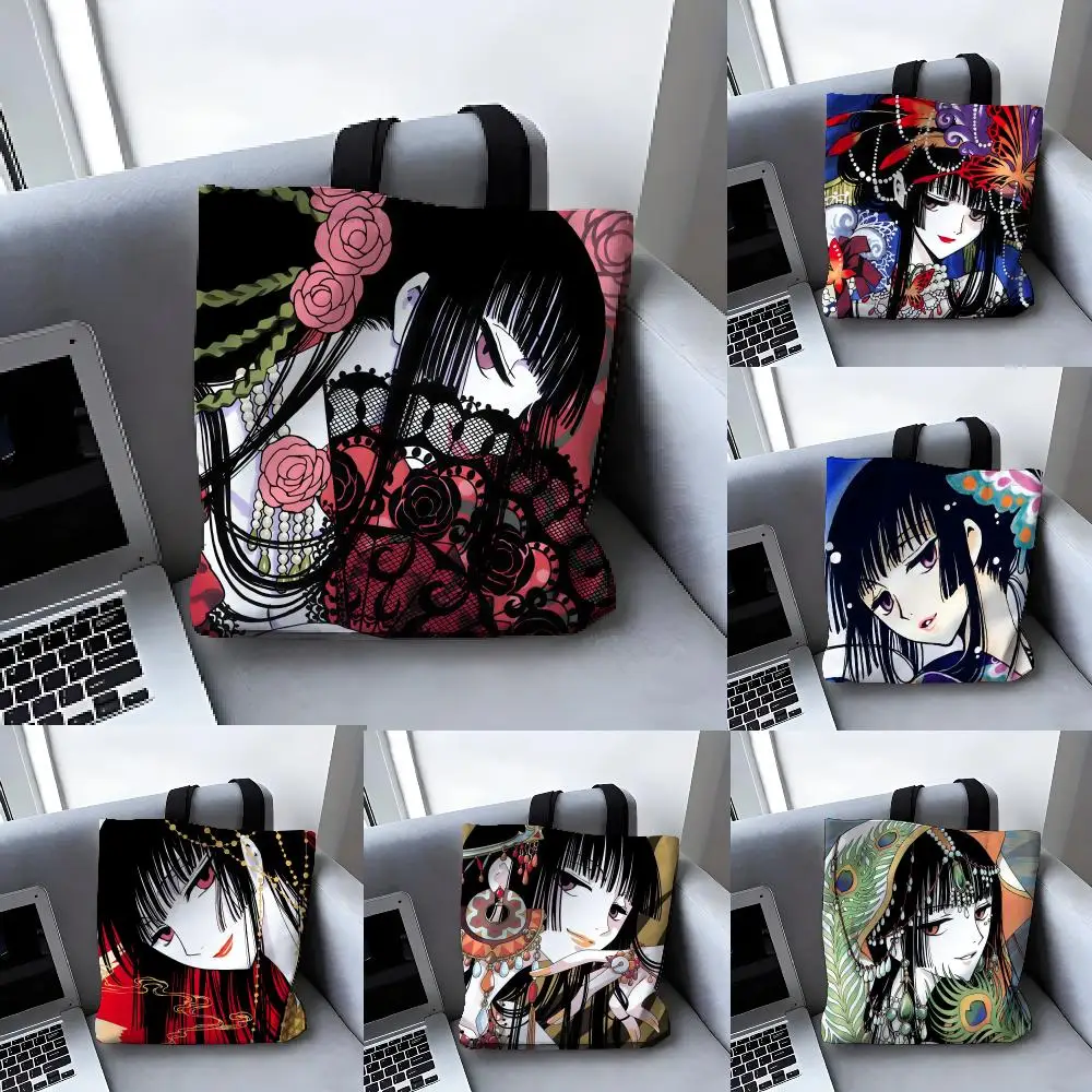 Bolsas de Almacenamiento con Diseño de Yuuko X-xxxHolic, Bolsa de Lona de Gran Capacidad para Estudiantes, Bolsa de Mano para Mamás