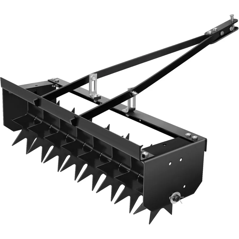 

Tow Behind Lawn Aerator, 32" Heavy-Duty Core Aerator Tool, Manual Lawn Aerator,Plug Aerator with Universal Hitch,Rolling Aerator