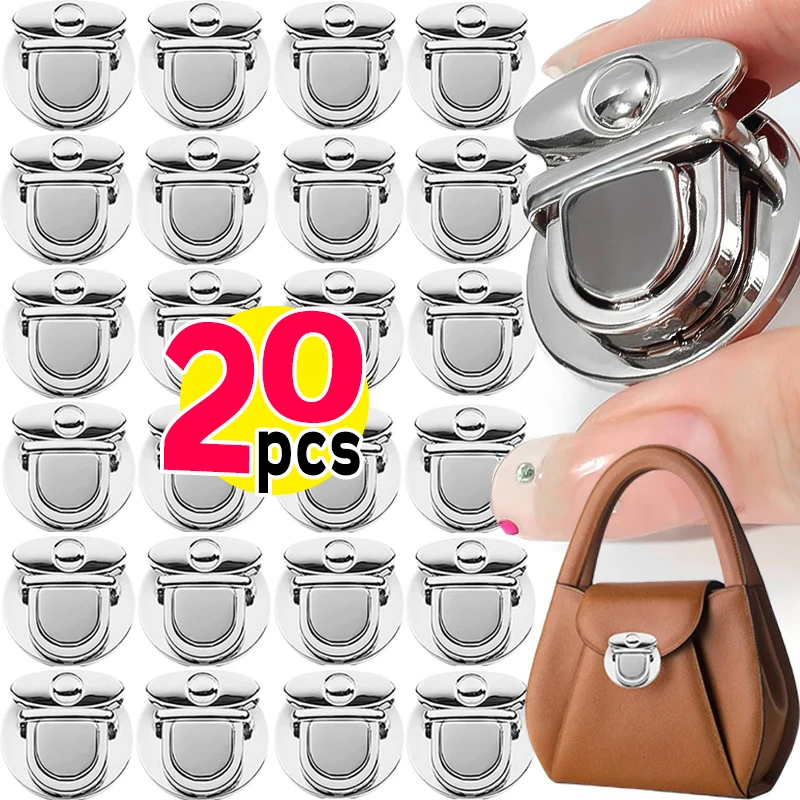 

1/20pcs Metal Locks Bag Clasp Catch Buckles for Handbags Purse Tote Closures Snap Clasps DIY Craft Hardware Case Bag Accessories