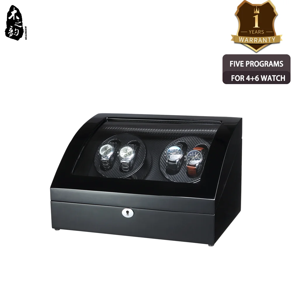 Watch Boxes with Watch Winder for Automatic Watch Storage Boxes Wooden Gift Box with Velvet Gift for Men