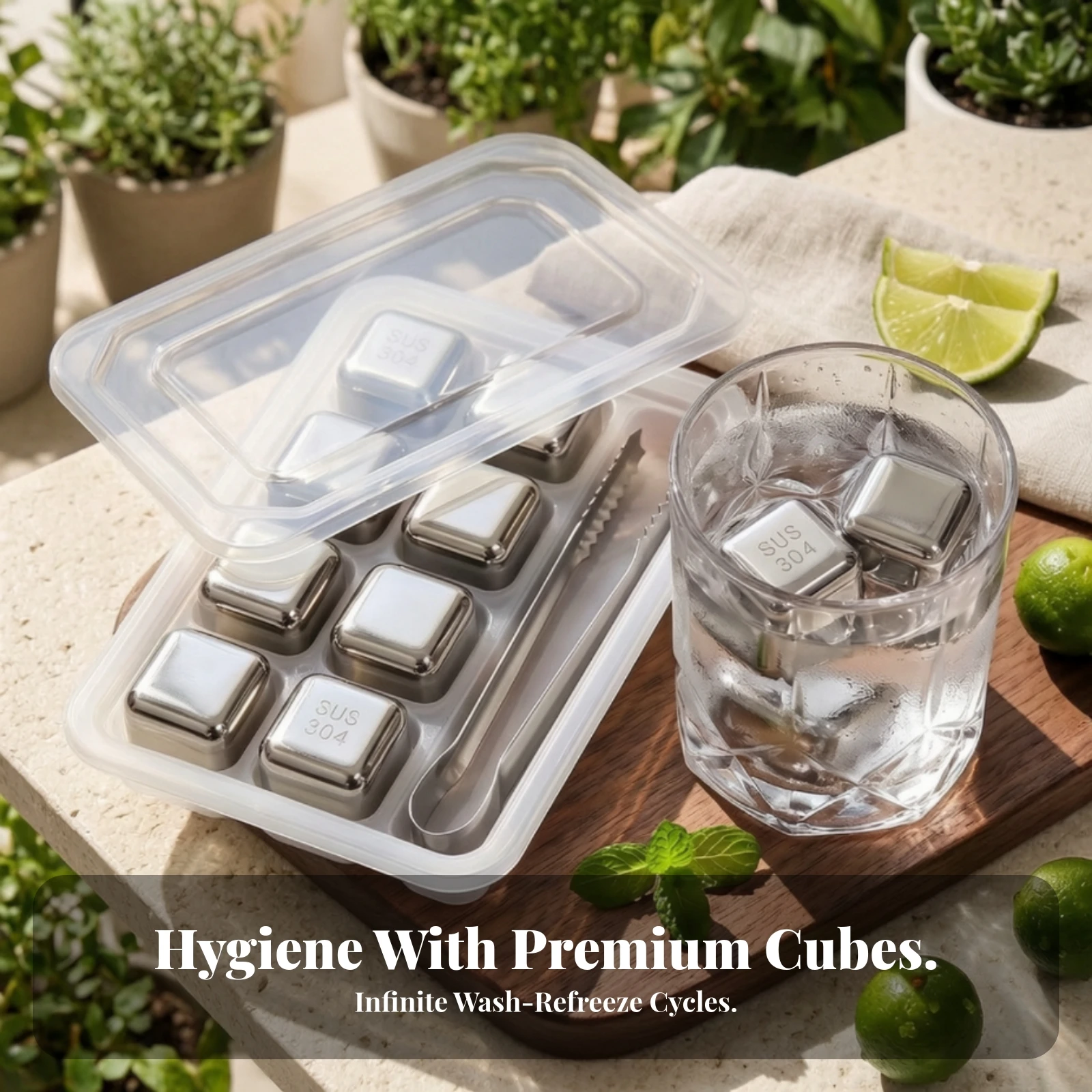 Stainless Steel Ice Cube Set N - Whiskey Stone Set review and price
