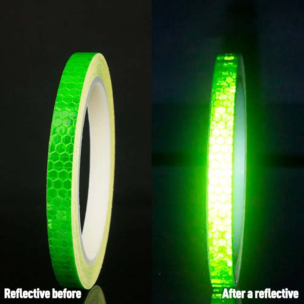 Bicycle Reflective Sticker Tape Noctilucent Waterproof Fluorescent Bike Decoration Dropship