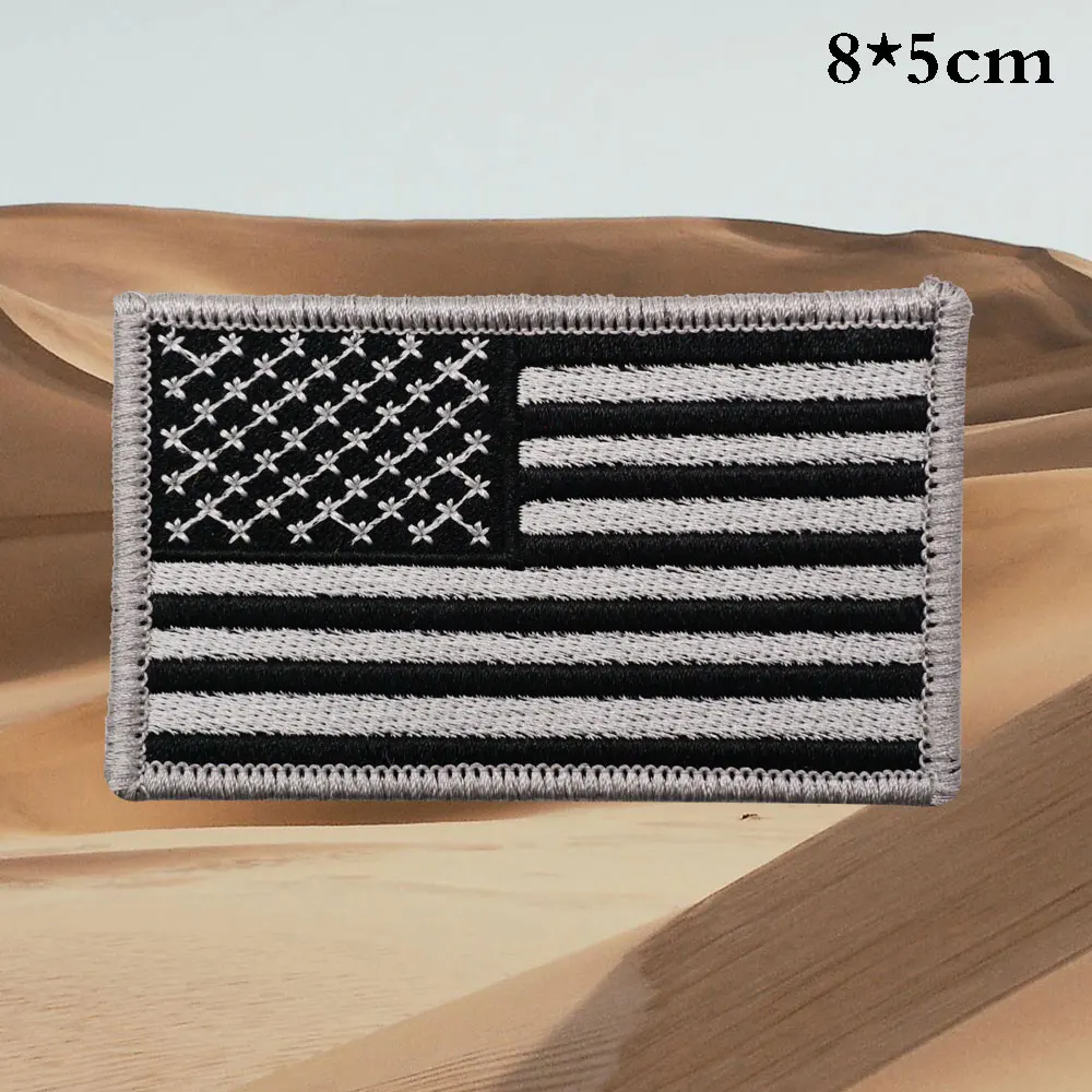 Flag of the United States Tactical Embroidery Patch for Backpacks and Clothing military Accessories with Hook backing or iron on