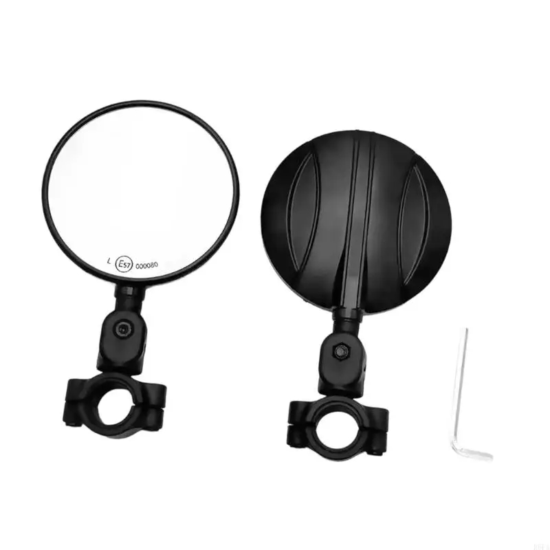 Vibration Proof Motorcycle Rearview Mirror Expanded Visual Glares Resistant Mirror Effortlessly Setups