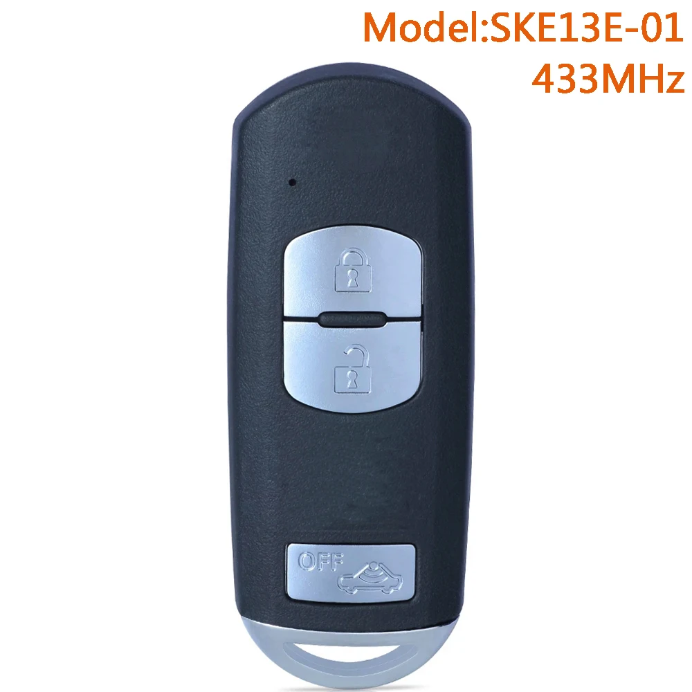 

KEYECU SKE13E-01 Smart Remote Car Key Fob for Mazda 433MHz Mitsubishi System 3 Buttons