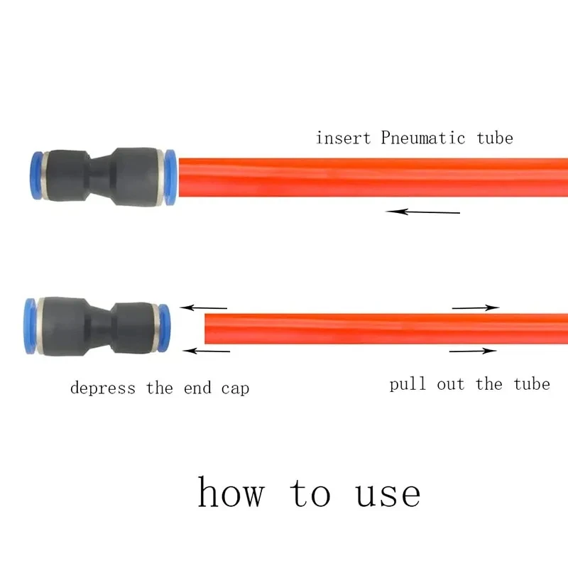 10PCS Pneumatic PU PG Quick Connectors - 4-12mm Push-In Hose Fittings for Air Tube Plug 6mm 8mm 10mm 12mm image 5