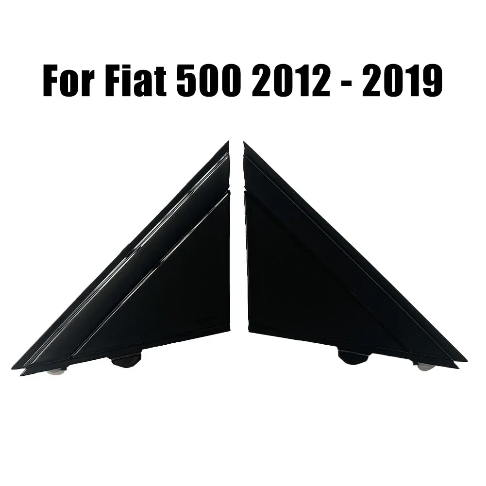 

Mirror Trim Plate Pair for Fiat 500 Gloss Black Finish Suitable for Left and Right Installation on 2012 2019 Models