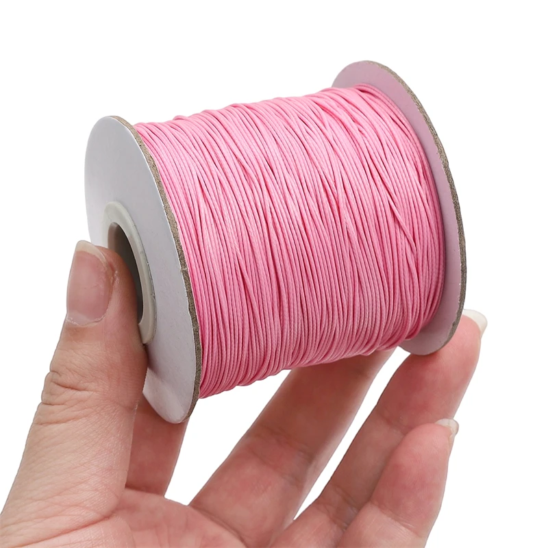 10m/Bag 0.5mm Colorful Leather Line Waxed Cord Cotton Thread String Strap Necklace Rope For Jewelry Making DIY Bracelet Supplies