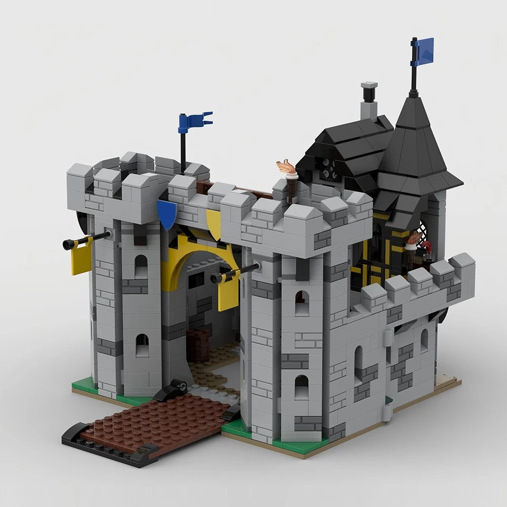 new-moc-medieval-castle-series-black-falcon-fortress-model-building-blocks-diy-modular-building-assembly-children's-toy-boy-gift