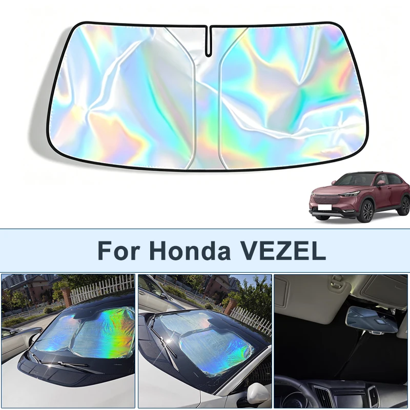 

Foldable Front Windshield Sun Shade For Honda VEZEL UV Reflective Sun Protection Cover Car Interior Accessories