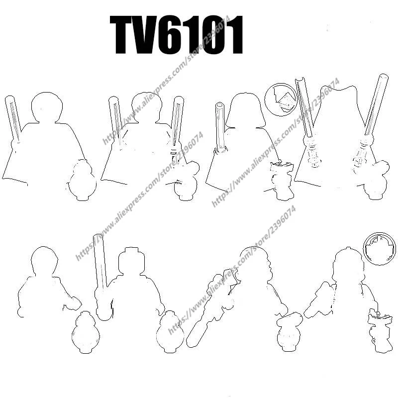 Blocos de construção, figuras, acessórios do filme, brinquedos, tv6101, tv8001, tv8002, tv8003, tv8004, tv8005, tv8006, tv8007, tv8008