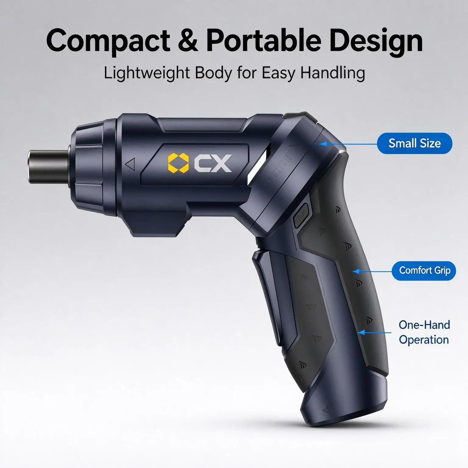 CX 3.6V Rechargeable Cordless Electric Screwdriver 2000mAh Portable Power Screw Driver for Household DIY Repair