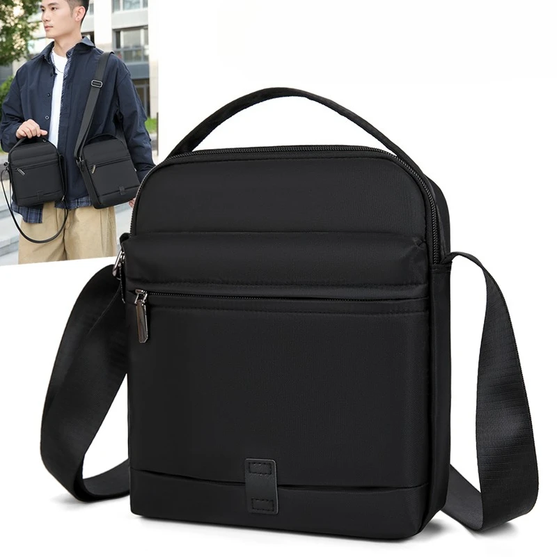 

Сумки-мессенджеры для мужчин, повседневные оксфордские маленькие сумки через плечо на молнии, простая мини-сумка через плечо для телефона, мужская сумка на плечо