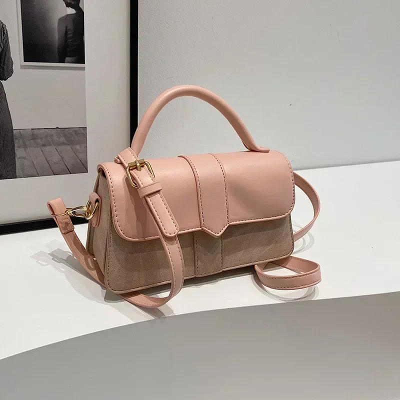 

2025 New Fashionable Women's PU Leather Crossbody Bag Lightweight Solid Color Shoulder Bag Multi-Functional Everyday Tote​