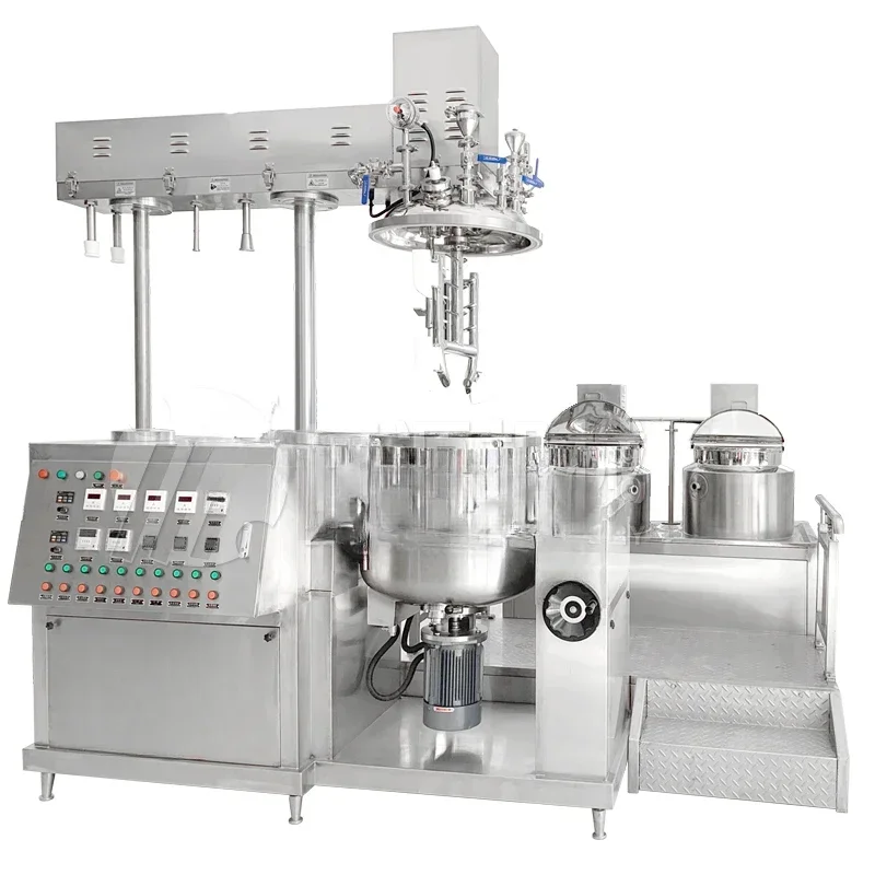 100L vacuum homogenizing emulsifier hydraulic lifting high shear emulsification pot cosmetics