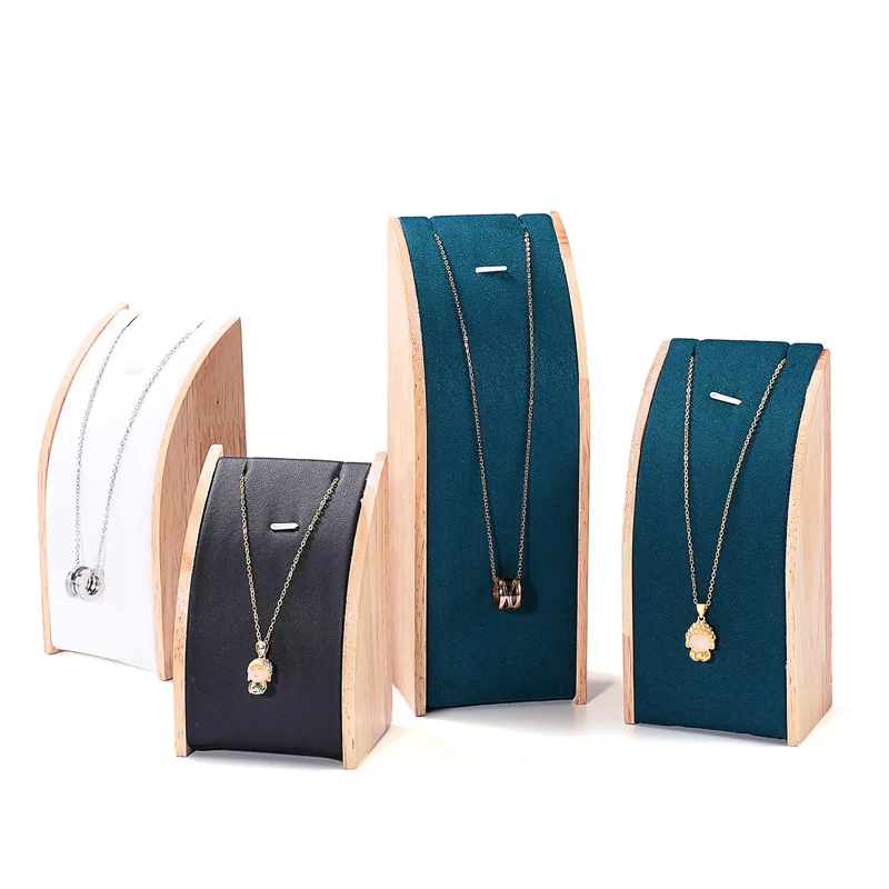 

Three Piece Set of Jewelry Display Props Arc-shaped Necklace Rack Holder Pendant Hanging Rack Jewelry Packaging Organizer
