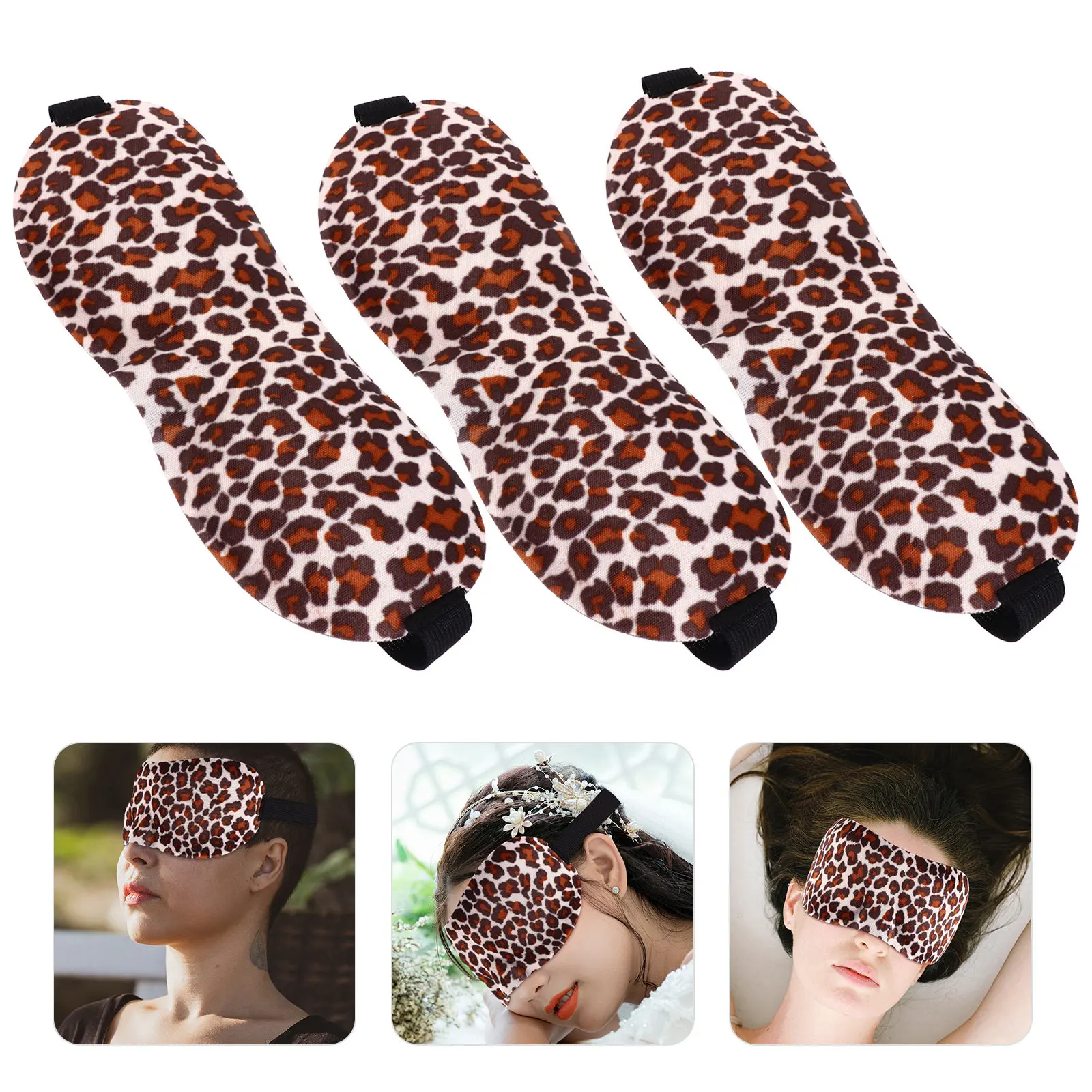 3Pcs Sleeping Eye Mask Breathable Comfortable Adjustable Sleep Blindfolds for Office Travel Relaxation Eye Shield