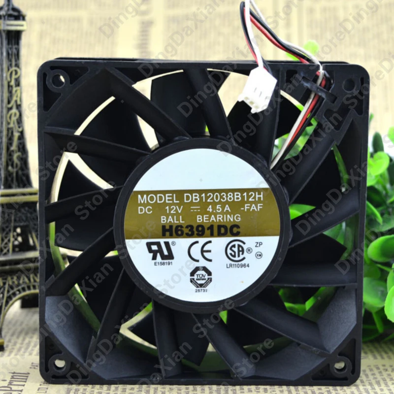 D 1PCS For AVC DB12038B12H | 12V 4.50A | 12CM | High Air Volume Violent Cooling Fan