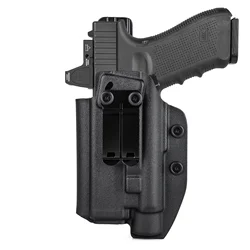 IWB Kydex Holster for Glock 19 19X 23 25 32 44 45 with Olight PL 3/ PL 3S/ PL 3R Flashlight Inside Waistband Concealed Carry