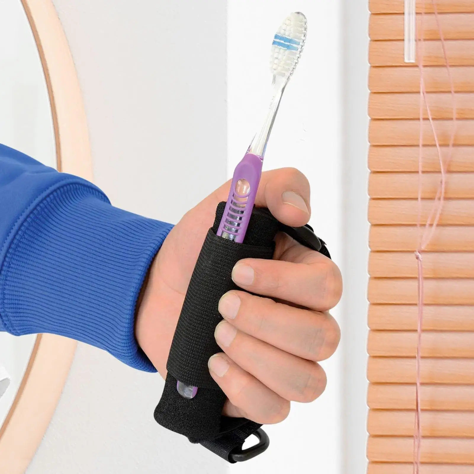 العالمي الكفة أواني حامل التكيف الأكل المعونة حزام قبضة اليد دعم قبضة ضعيفة المساعدة العلاج المعيشة اليومية المعونة #1