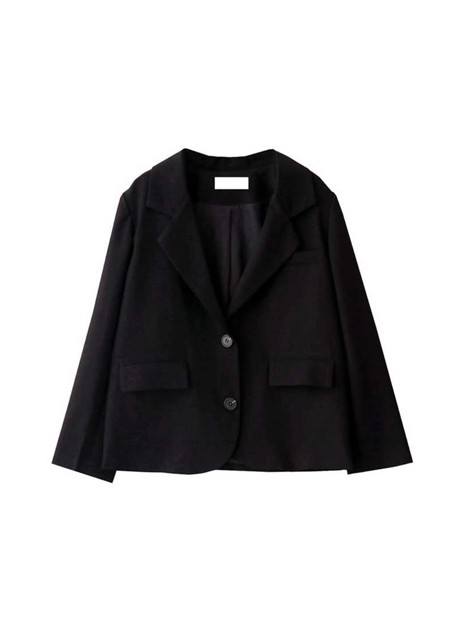 Frauen Schwarz Gothic Langarm Blazer Mantel Weibliche Mode Vintage Harajuku OL Stil Lose Anzug Jacke Oberbekleidung Top Kleidung