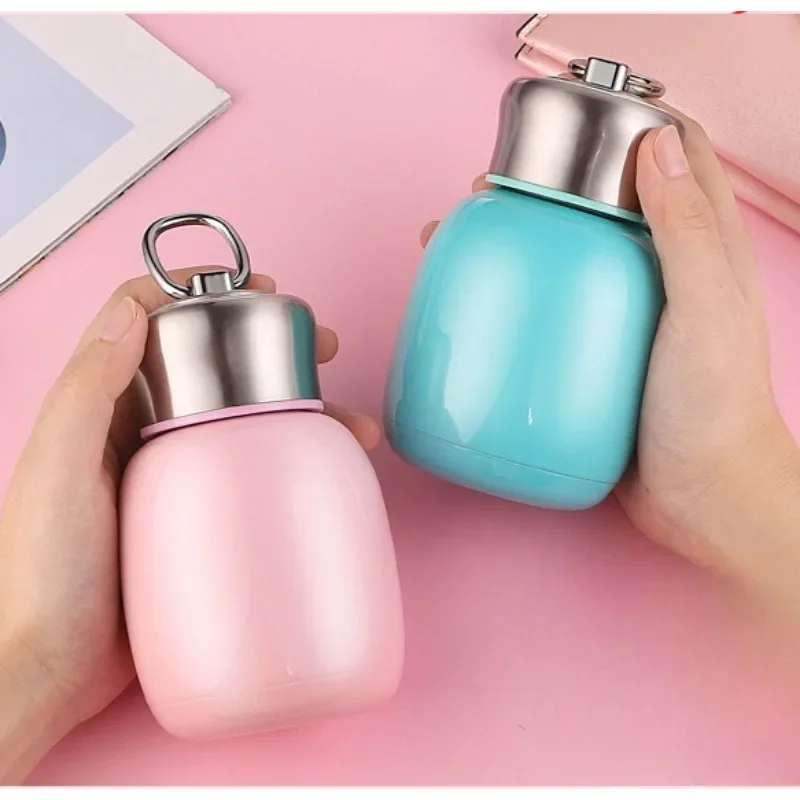 LMHBJY 200ML/280ML Mini Cute Coffee Mug Vacuum Flasks Thermos Stainless Steel Travel Drink Water Bottle Thermoses Cup