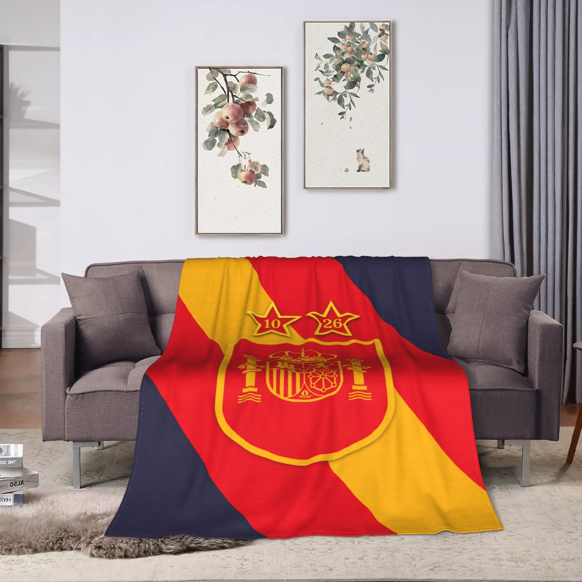 make spain great again  Flannel Blanket  Super Warm Throw Blanket for Living Room Travel Office Pattern Bedspread Sofa Bed Cover