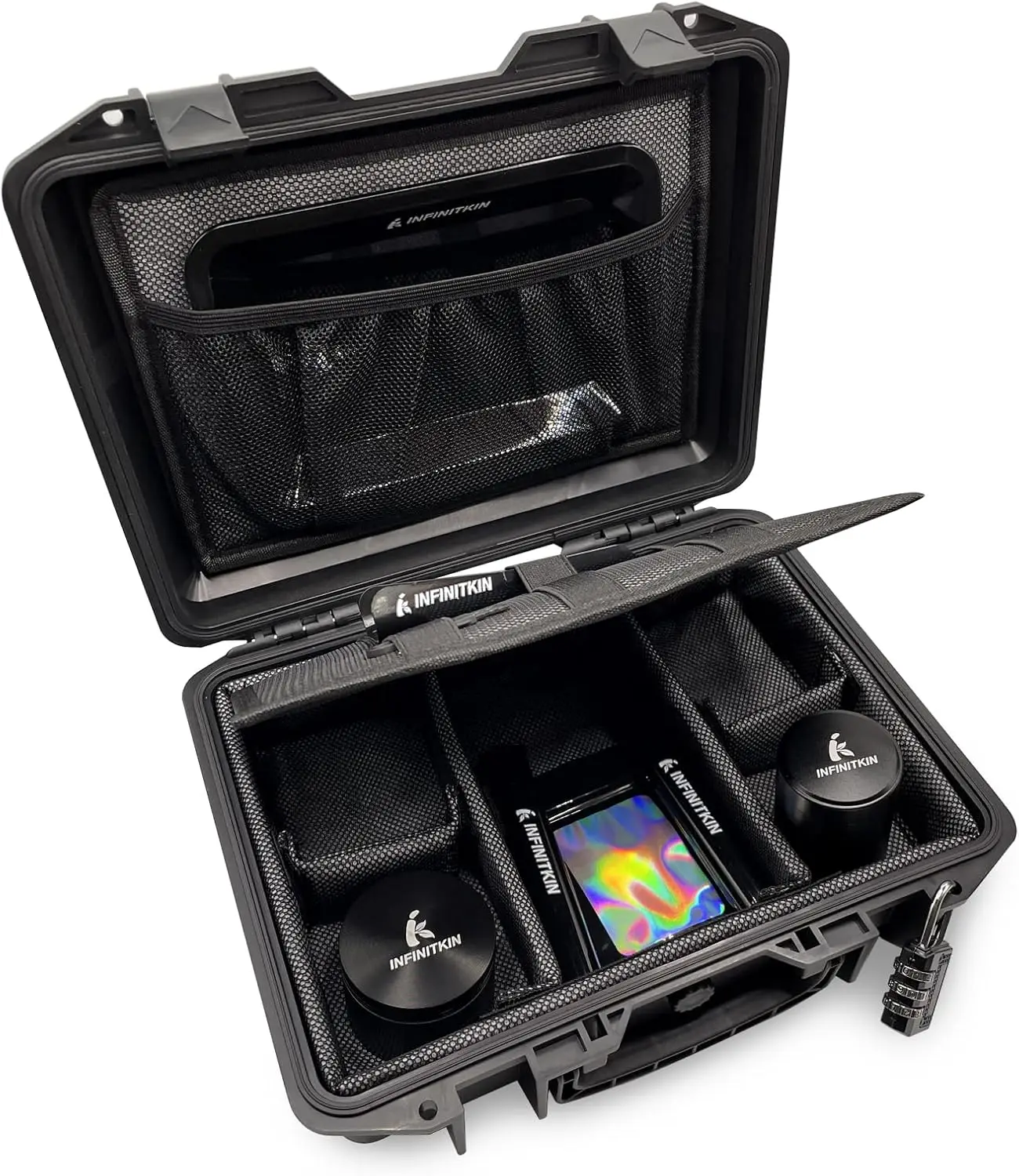 

Large Airtight Storage Box with Lock - Waterproof, Smell Proof Container for Travel & Home Use