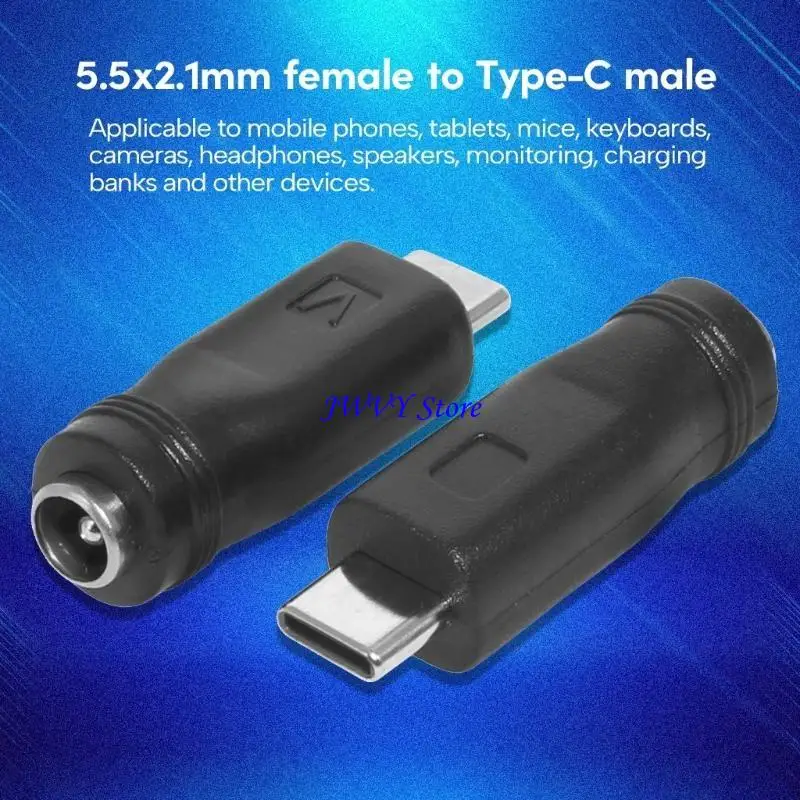 573a vielseitige weibliche bis männliche Adapter Multifunktional DC5521 zu Typ-C Mini/Micro USB