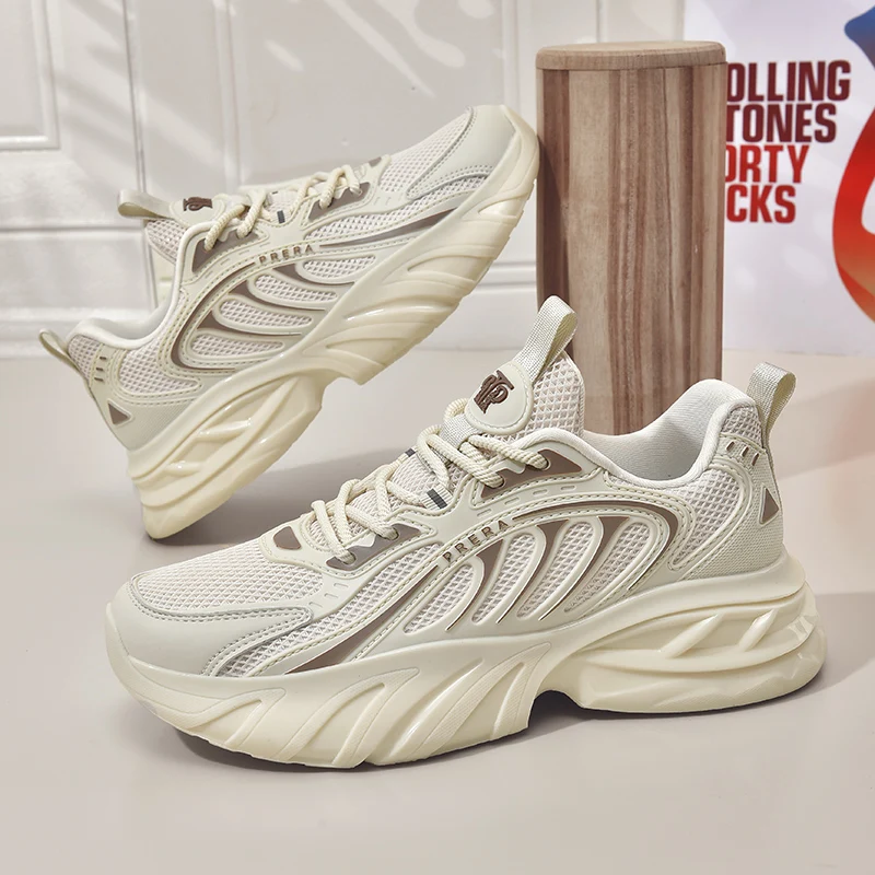 

2025 Spring and Autumn Sports Shoes Men's Travel and Leisure Shoes Breathable Mesh Running Shoes Men's Shoes